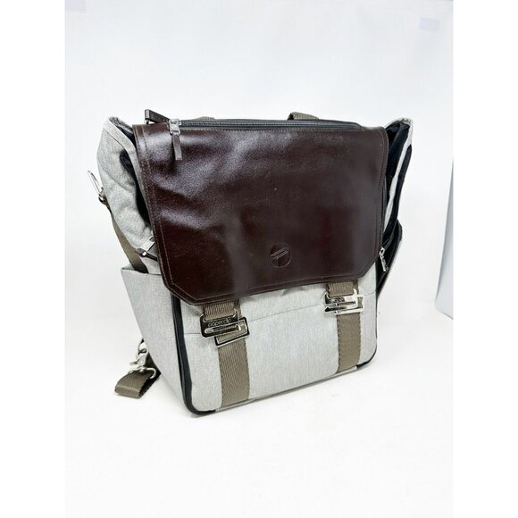 Paperclip Willow Diaper Changing Bag Diaper Bag Changing Table Backpack Gray - Picture 1 of 4